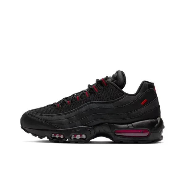 Nike Air Max 95 Grey Red Black Sneakers - 7