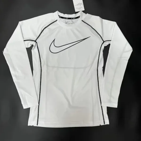 Nike Pro Long Sleeve Base Layer White - 11