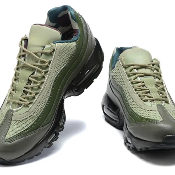Nike Air Max 95 Grey Red Black Sneakers - 12