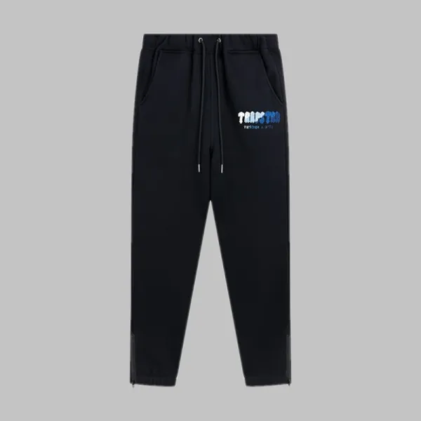 Trapstar Logo Embroidered Black Sweatpants - 1