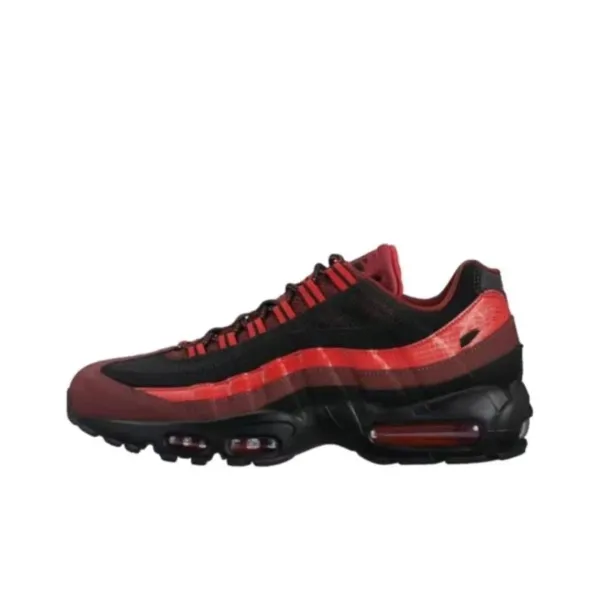 Nike Air Max 95 Grey Red Black Sneakers - 14