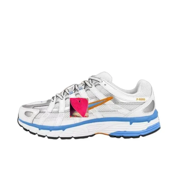 Asics Gel-P6000 White Blue Orange Sneakers - 1
