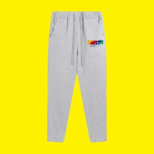 Thom Browne Rainbow Logo Sweatpants Gray - 1