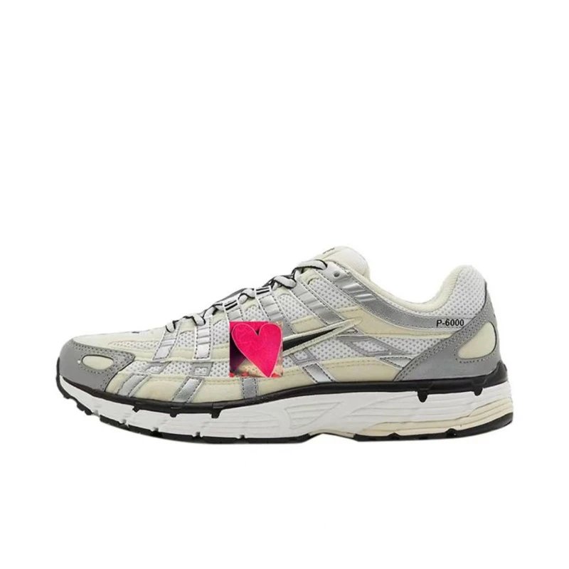 Asics P-6000 Beige Gray Running Shoes - 1
