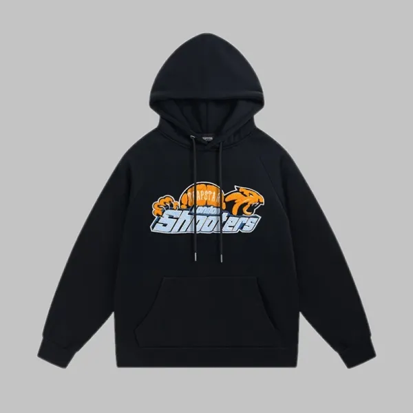 London Shooters x Unknown Brand Graphic Hoodie Black - 1