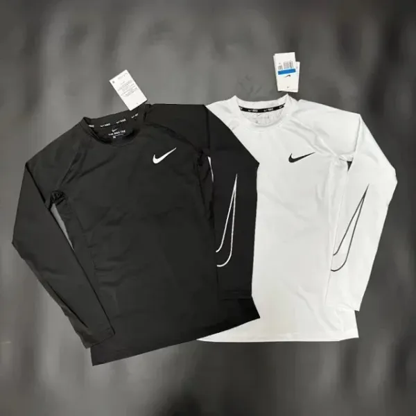 Nike Pro Long Sleeve Base Layer White - 5