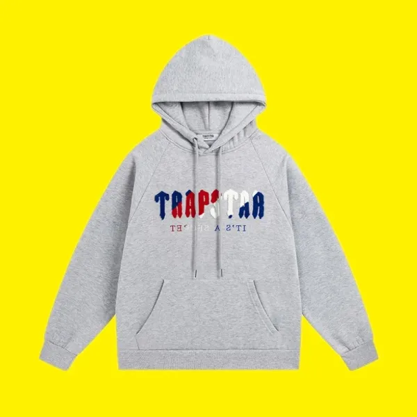 Trapstar Logo Hoodie Gray - 1