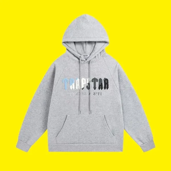 Trapstar Oversized Graphic Hoodie Gray - 1