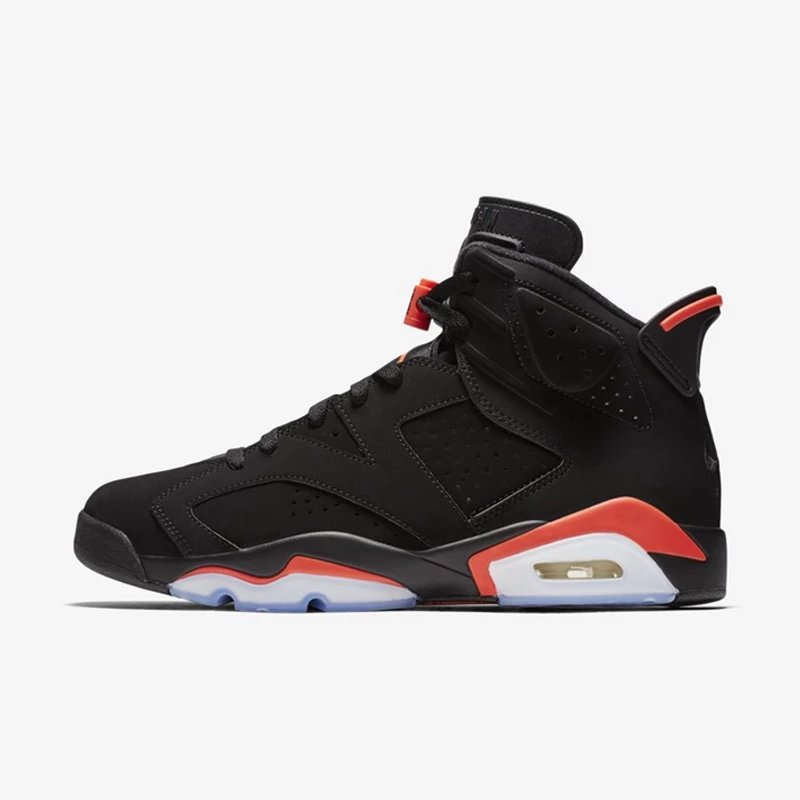 Nike Air Jordan 6 黑红AJ6复刻红外线篮球鞋 384665-384664-060