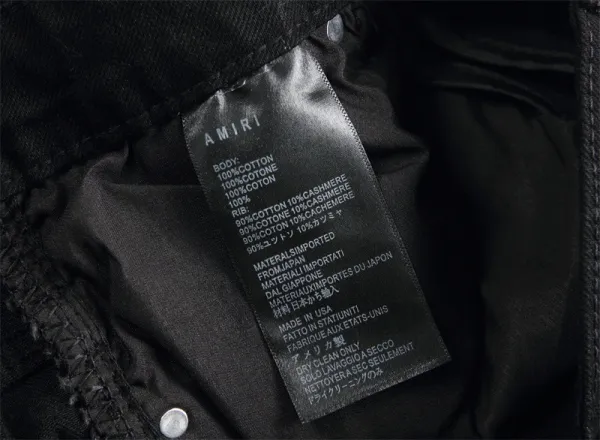 Amiri Distressed Patchwork Black Jeans - 14