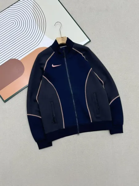 Nike Sportswear Heritage Track Jacket Purple and Navy Outerwear - 13