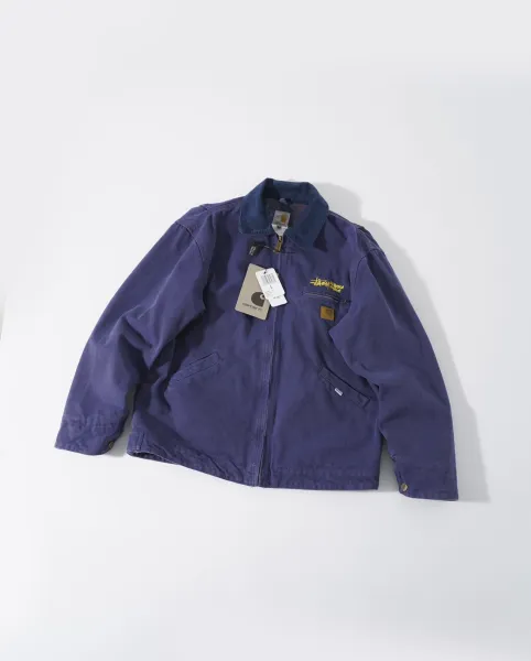 Carhartt x Stüssy Workwear Jacket Navy Blue Outerwear - 1