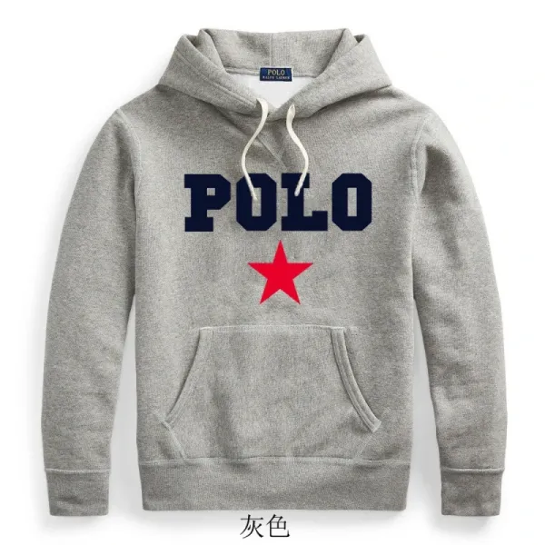 Polo Ralph Lauren Star Logo Hoodie Gray - 1