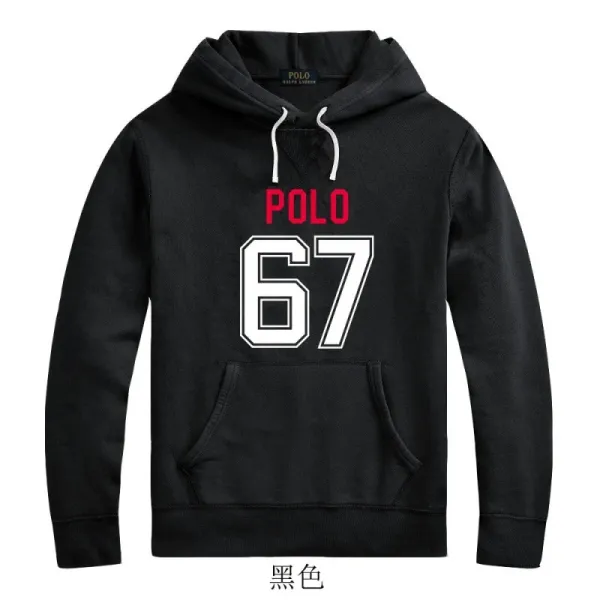 Polo Ralph Lauren 67 Graphic Hoodie Black - 1
