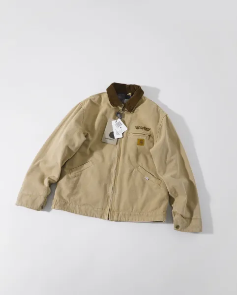 Carhartt x Stüssy Work Jacket Beige Outerwear - 1