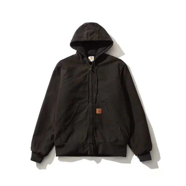Carhartt WIP Active Jacket Black Hooded Outerwear - 1