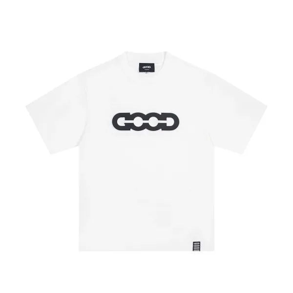 COOGI Chain Link Logo White T-Shirt - 1