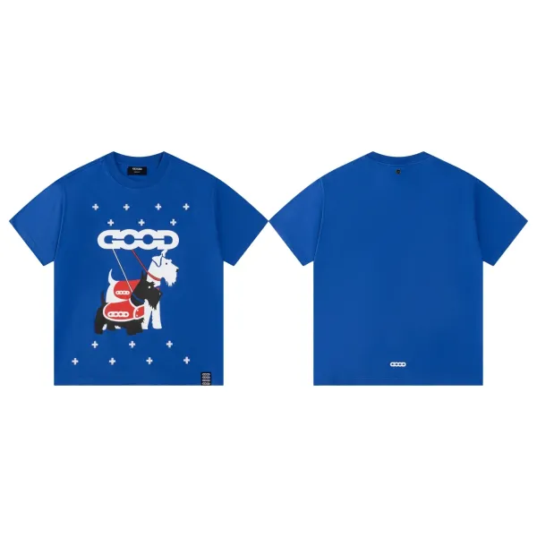 COOD Scottie Dog Print Blue T-Shirt - 18