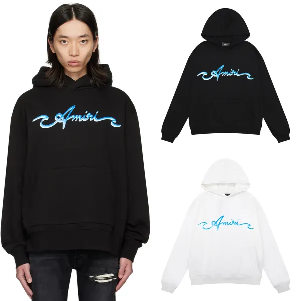 Amiri Rainbow Drip Hoodie Black - 30