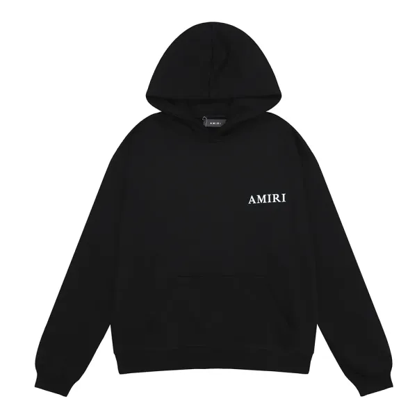Amiri Rainbow Drip Hoodie Black - 39