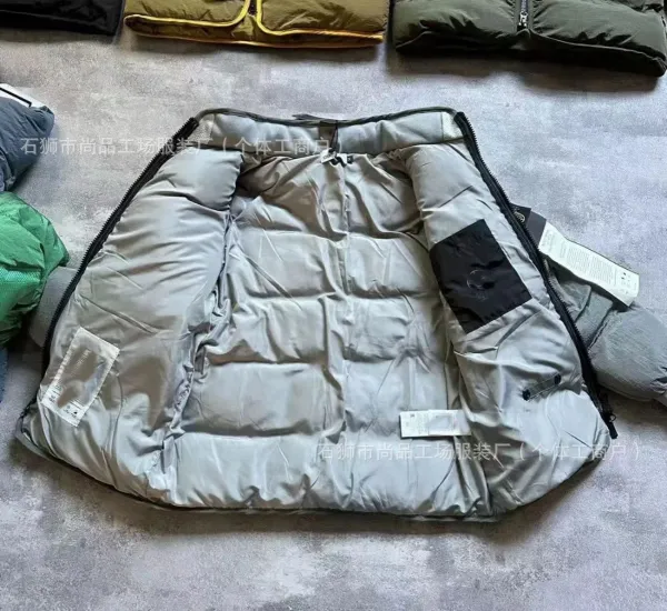 Stone Island Shadow Project Patchwork Puffer Jacket Olive - 15