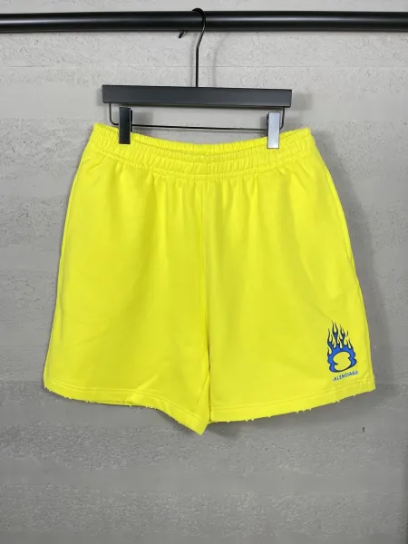 Balenciaga Logo-Embroidered Black Sweat Shorts - 22