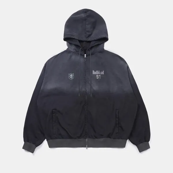Badblood S1 Hooded Windbreaker Black - 11