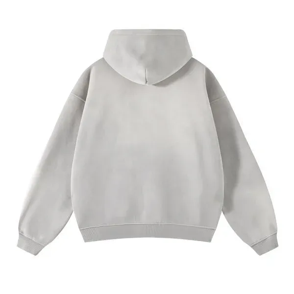 Design Oversized Acid-Wash Green Zip-Up Hoodie - 18