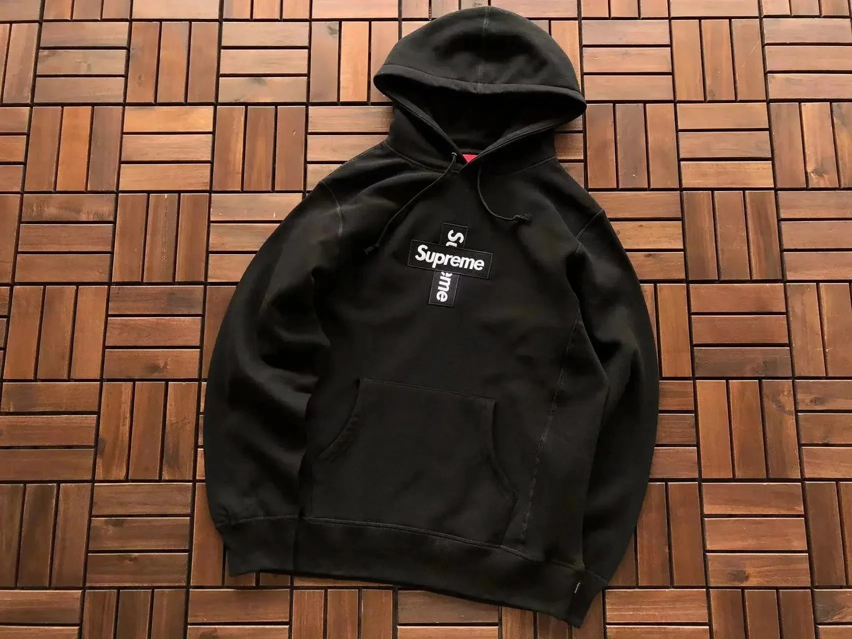 Supreme Box Logo Hoodie Black - 1