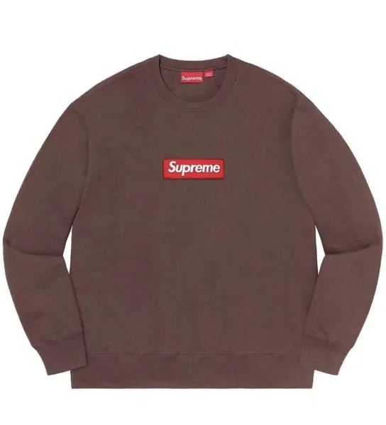 Supreme Embroidered Logo Crewneck Sweatshirt Navy - 9