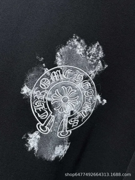 Chrome Hearts Distressed Logo Hoodie White - 10