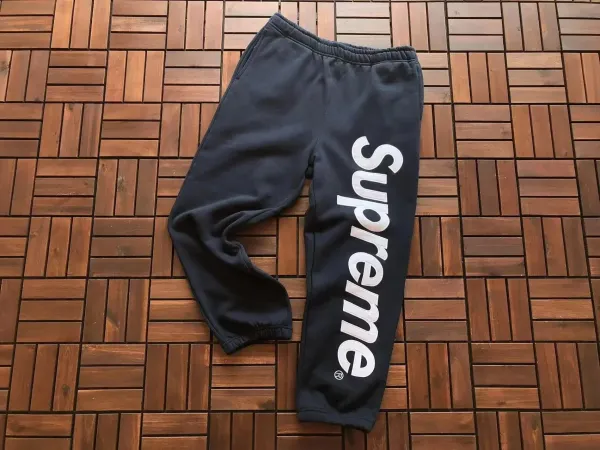 Supreme Box Logo Sweatpants Black - 1
