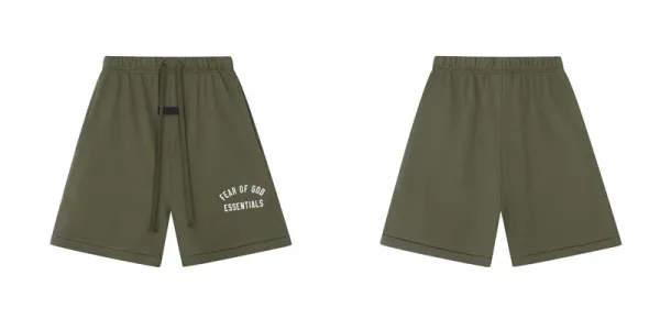 Homecoming Oversized T-Shirt and Drawstring Shorts Set Army Green Casual Set - 32