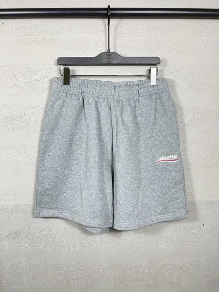 Balenciaga Logo-Embroidered Black Sweat Shorts - 8