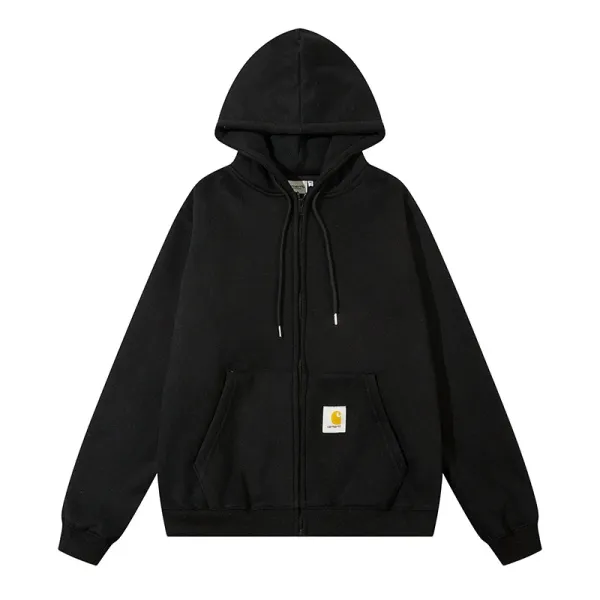 Carhartt Script Logo Hoodie Beige / Gray / Black / Olive / Navy / Purple / Orange / Forest Green - 21