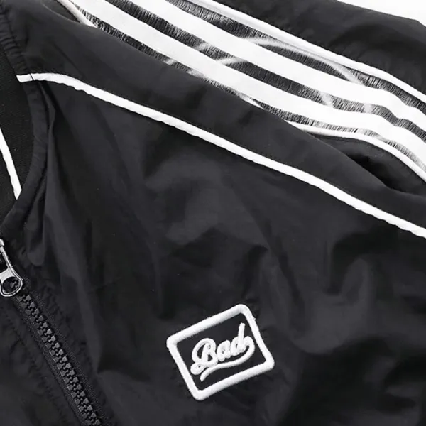 Reebok Track Pants Black with White Stripes Pants - 12