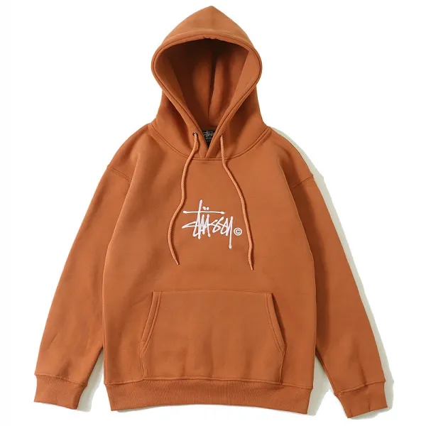 Stüssy Classic Logo Hoodie Terracotta Hoodie - 1