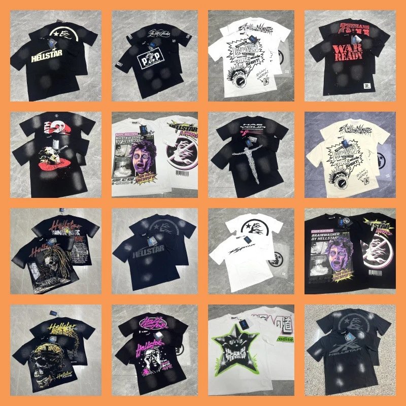 HS Skull Baseball Graffiti Print Short Sleeve Tee