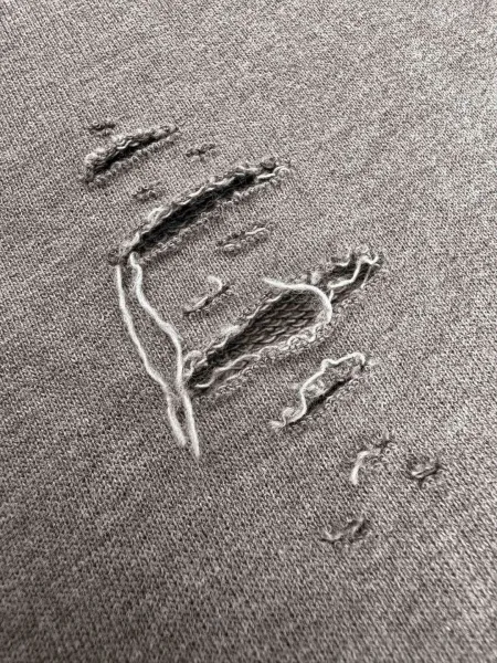 A.e Studios Distressed Graphic Sweatshirt Navy - 14