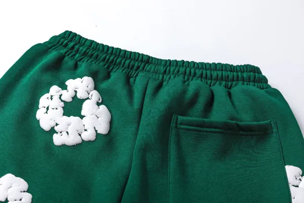 Off-White Cotton Flower Print Sweatshorts Gray - 12
