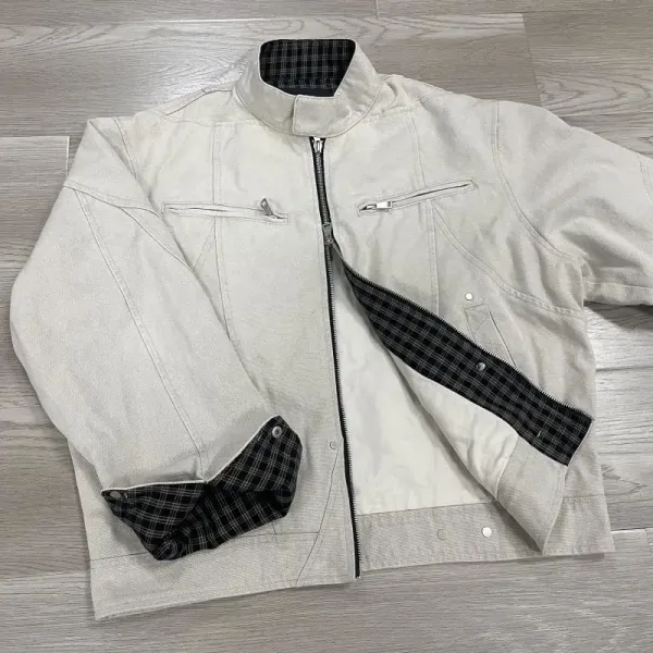 Burberry Check-Trimmed Cotton Twill Jacket Black - 20