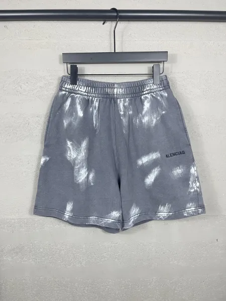 Balenciaga Logo-Embroidered Black Sweat Shorts - 12
