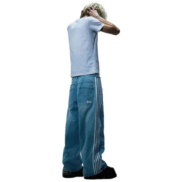 Spider-Man x Design Patchwork Distressed Wide-Leg Jeans - 16