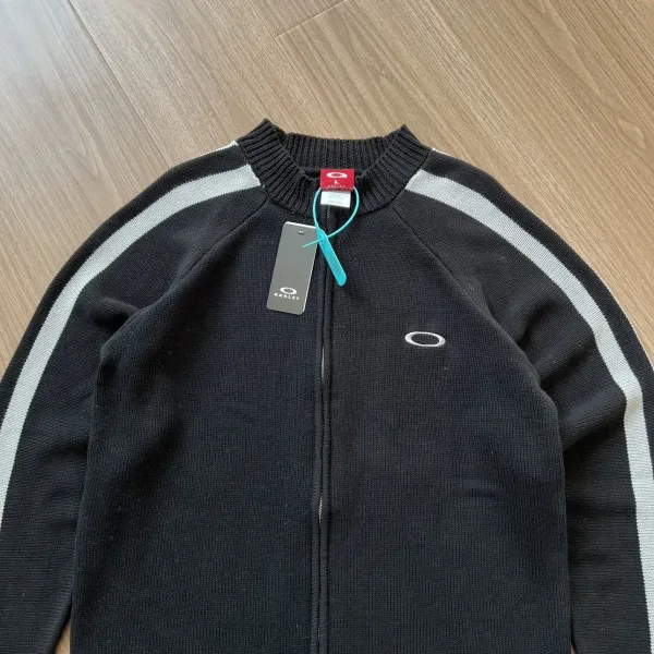 Oakley Knit Track Jacket Brown Beige - 8