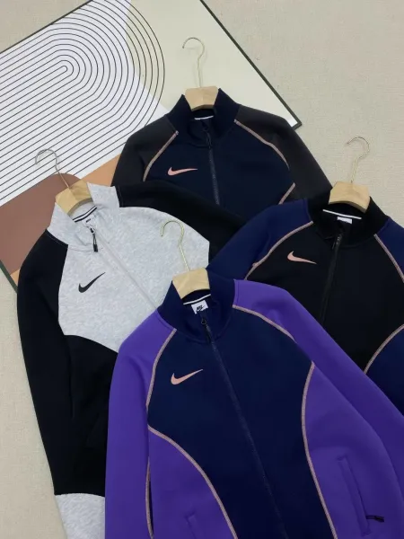 Nike Sportswear Heritage Track Jacket Purple and Navy Outerwear - 7