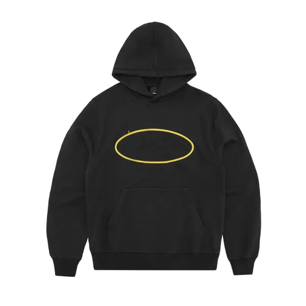 Off-White Oval Outline Black Hoodie - 1