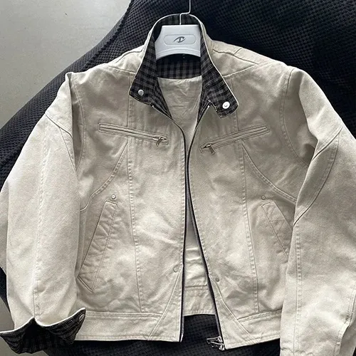 Burberry Check-Trimmed Cotton Twill Jacket Black - 5