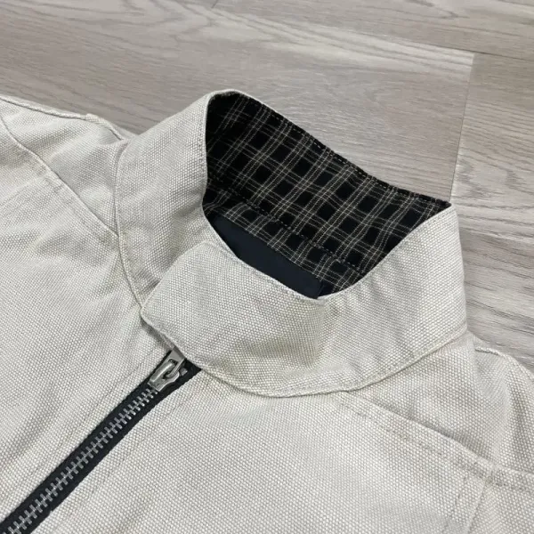 Burberry Check-Trimmed Cotton Twill Jacket Black - 21
