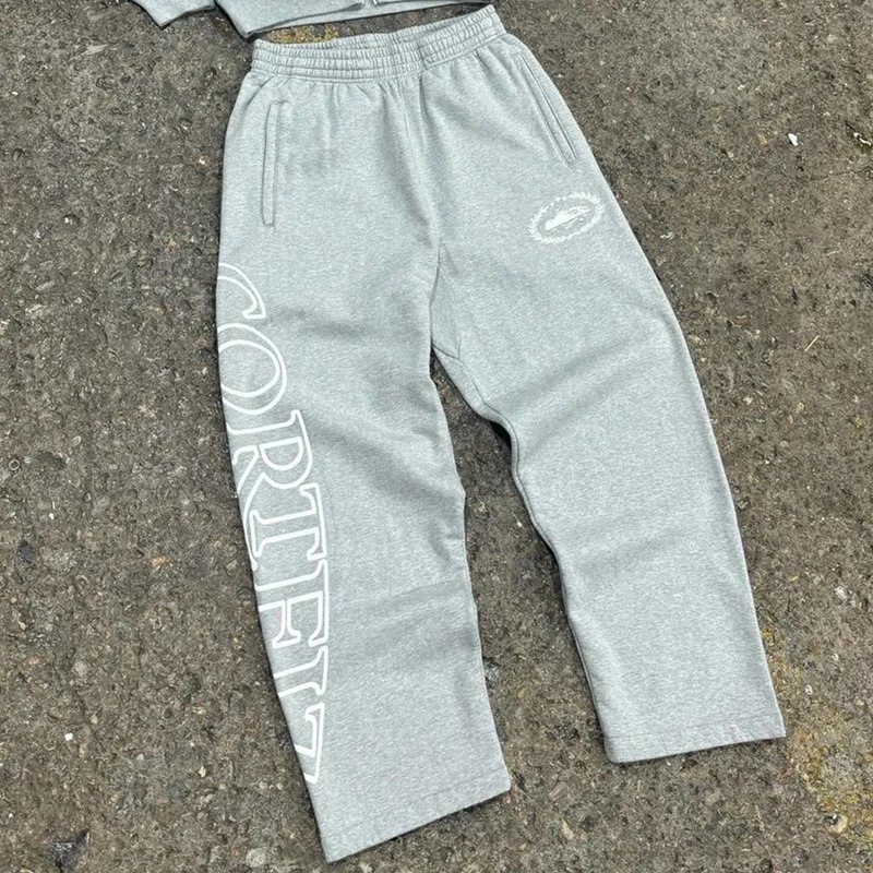 Off-White™ Oval Logo Zip-Up Hoodie and Sweatpants Set Gray - 7