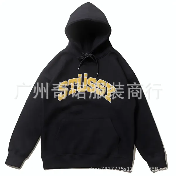 Stüssy Arch Logo Black Hoodie - 1